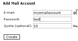 Adding an email account
