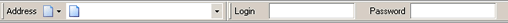 SmartFTP login toolbar