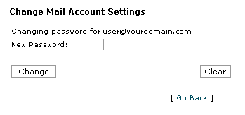 Change Mail Account Settings